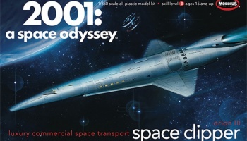 2001: a space odyssey Space Clipper Orion III Luxury commercial space transport 1/350 - Moebius odels