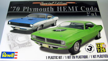 '70 Plymouth HEMI Cuda 2 'n 1 (1:25) Plastic ModelKit MONOGRAM 4268 - Revell