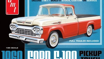 1960 Ford F-100 with Trailer 1:25 - AMT