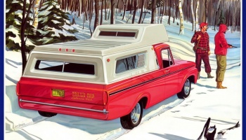 1963 Ford F-100 Camper Pickup 1:25 - AMT