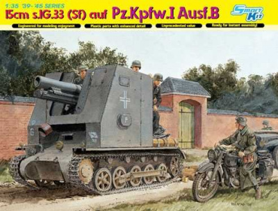 15cm s.IG.33 (Sf) AUF Pz.Kpfw.I Ausf.B (SMART KIT) (1:35) Model Kit military 6259 - Dragon