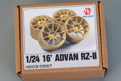 16' ADVAN RZ-II Wheels 1/24 - Hobby Design