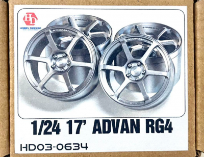 17' Advan RG4 Wheels 1/24 - Hobby Design