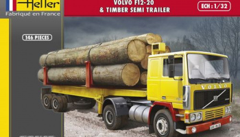 Volvo F12-20 Timber Semi Trailer 1/32 - Heller