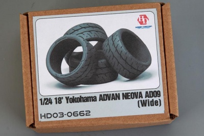 18' Yokohama Advan Neova AD09 Tires (Wide) 1/24 - Hobby Design