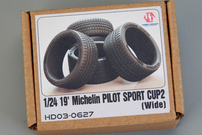19' Michelin Pilot Sport Cup 2 Tires (Wide) 1/24 - Hobby Design