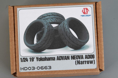 19' Yokohama Advan Neova AD09 Tires (Narrow) 1/24 - Hobby Design