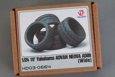 19' Yokohama Advan Neova AD09 Tires (Wide) 1/24 - Hobby Design