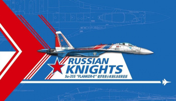Su-35S Russian Knights Flanker-E w special Mask+ Decal 1:48 - G.W.H.