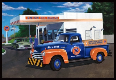 1950 Chevy 3100 Pickup Union 76 1/25 - AMT