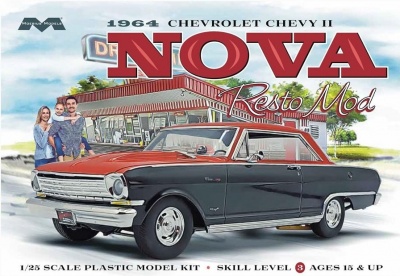 1964 Chevrolet Chevy II Nova Resto Mod 1/25 - Moebius Models