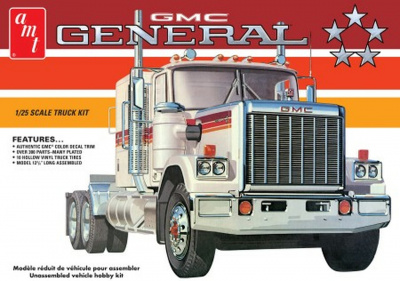 1976 GMC General Semi Tractor Cab Plastic Model Kit 1:25 - AMT