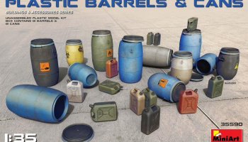 1/35 Plastic Barrels & Cans