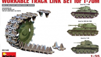 1/35 Workable Track Link Set for T-70M Light Tank