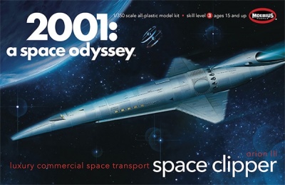 2001: a space odyssey Space Clipper Orion III Luxury commercial space transport 1/350 - Moebius odels