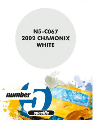 2002 Chamonix White  Paint for Airbrush 30 ml - Number 5