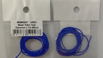 Mesh Tube 1mm diameter x 1m (Blue) - MSM Creation