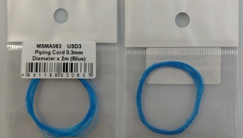Piping Cord 0,3mm Diameter x 2m (Blue) - MSM Creation