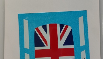 Union Jack and John Cooper for Mini Cooper 1.3 1/24 - Decalcas