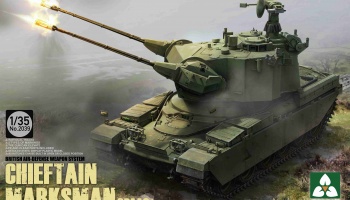 British Air-Defense Weapon System Chieftain Marksman SPAAG 1:35 - Takom