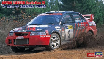 ADVAN Lancer Evolution VI '99 Rally of Canberra Winner 1/24 - Hasegawa