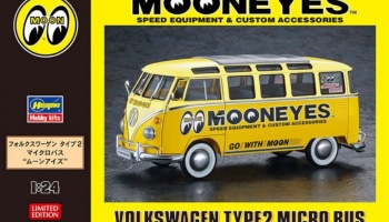 SLEVA 300,- Kč 33% DISCOUNT Mooneyes Speed Equipment & Custom Accessories Volkswagen Type2 Micro Bus 1/24 - Hasegawa