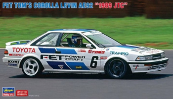 SLEVA 260,-Kč 31% DISCOUNT - FET Tom's Corolla Levin AE92 "1989 JTC" 1/24 - Hasegawa