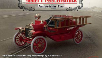 SLEVA 200,-Kč  25%DISCOUNT - Model T 1914 Firetruck, American CAR 1/24 - ICM