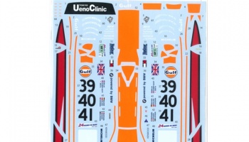 McLaren F1-GTR "Gulf" #39/40/41 LM 1997(Long Tail) for FUJIMI 125794 1/24  - Tabu Design