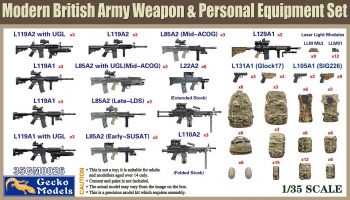1/35 Modern British Army Weapon & Equipment Set