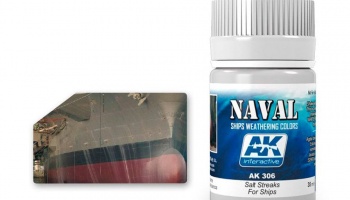 AK SHIPS Weathering AK306 SALT STREAKS FOR SHIPS  (35ml) - AK-Interactive