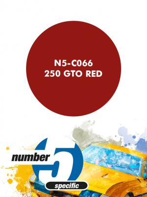 250 GTO Red  Paint for Airbrush 30 ml - Number 5