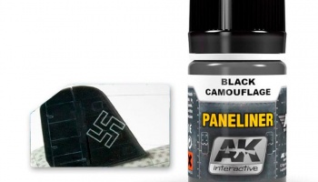 AK AIR Weathering AK2075 Paneliner for black camouflage (35ml) - AK - Interactive