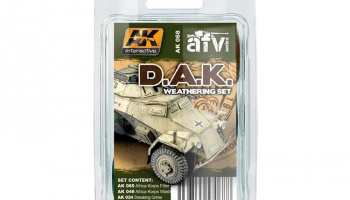 AK Weathering SET AK068 AFRIKA KORPS WEATHERING (3x35ml) - AK Interactive