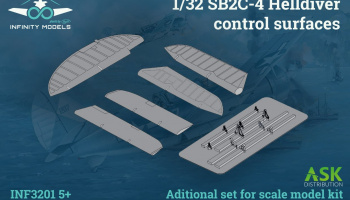 SB2C-4 Helldiver control surfaces 1/32 - Infinity Models