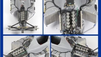 SLEVA  1000,- Kč  DISCOUNT - Williams Renault FW14B Super Detail-Up Set with RS4 engine late type 1/12 - Top Studio