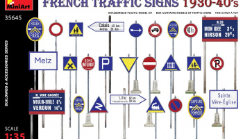 French Traffic Signs 1930-40’s 1/35 - Miniart