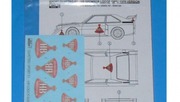 Audi Quattro Sport S1 version 1985/1986 - HB logos 1/24 - REJI MODEL