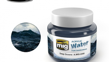 Deep Oceans Acrylic Water (250 ml) - AMMO Mig