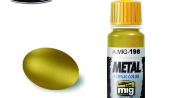METALLIC Gold Metal Acrylics  (17 ml) – AMMO Mig