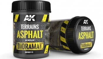 AK DIORAMA AK8013 TERRAINS ASPHALT - 250ml (Acrylic) - AK-Interactive