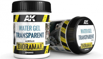 AK DIORAMA AK8002 WATER GEL TRANSPARENT - 250ml (Acrylic) - AK-Interactive