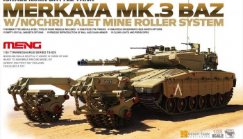 ISRAEL MAIN BATTLE TANK MERKAVA Mk.3 BAZ w/NOCHRI DALET MINE ROLLER SYSTEM 1/35 - Meng