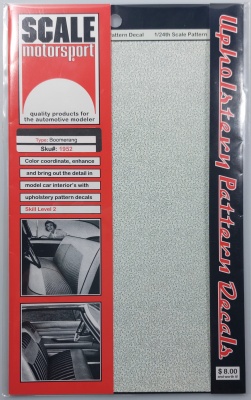 35% SLEVA 35% DISCOUNT - Comp. Fiber Decal Boomerang Black & Clear (1950's) - Scale Motorsport