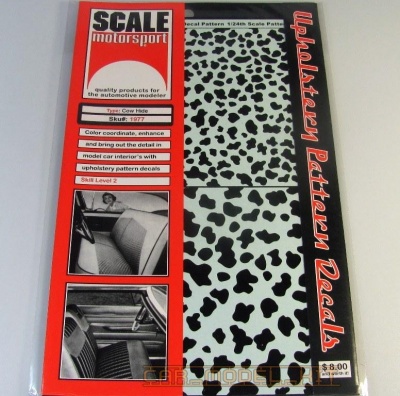 35%SLEVA  35% DISCOUNT - Comp. Fiber Decal Cow Pattern - Scale Motorsport