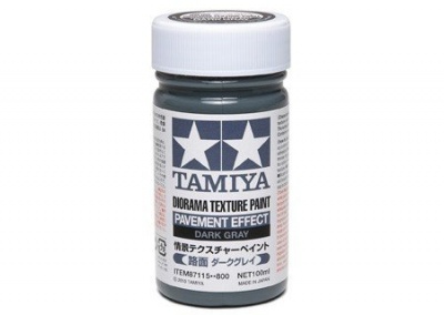 35% SLEVA 35% DISCOUNT - Diorama Texture Paint - Pavement Effect - Dark Grey - Tamiya