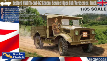 Bedford MWD 15cwt 4x2 General Service Open Cab 1:35 - Gecko Models