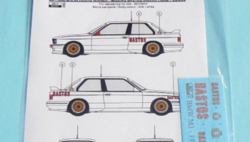 BMW M3 - Winner 1988 Spa 24 Hours - Bastos missing logos 1/24 - REJI MODEL