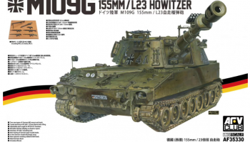 Sleva 300Kč 23% Discount German Self-Propelled Howitzer M109G 155mm /L23 Howitzer 1/35 - AFV Club