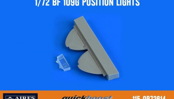 1/72 Bf 109G position lights for TAMIYA kit